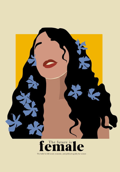 The Future is Female No. 1 Art Poster – Fine Art Print UV-resistent Made in Berlin