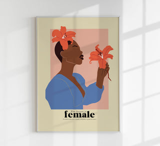 The future is female nr 2 – Art Poster | Kunstdruck | feministische Grafikillustration