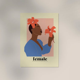 The future is female nr 2 – Art Poster | Kunstdruck | feministische Grafikillustration