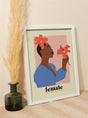 Sale: The future is female nr 2 – S Size Fine Art Print von Patroa Studio