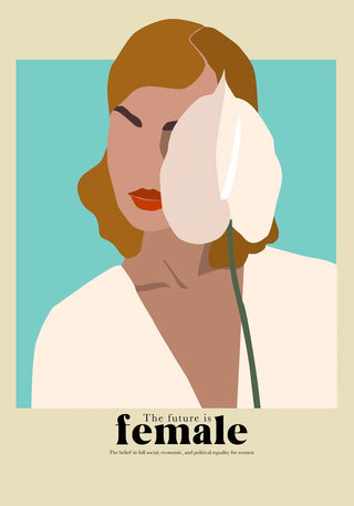 The future is female nr 4 – Art Poster | Kunstdruck | feministische Grafikillustration