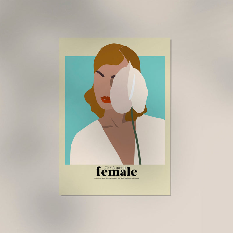 The future is female nr 4 – Art Poster | Kunstdruck feministische Grafikillustration — Ansicht 3