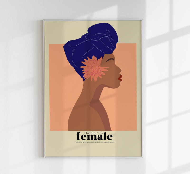 The future is female nr 5 – Art Poster | feministische Grafikillustration — Patroa Studio