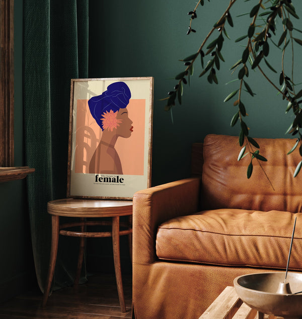 The future is female nr 5 – Art Poster | feministische Grafikillustration