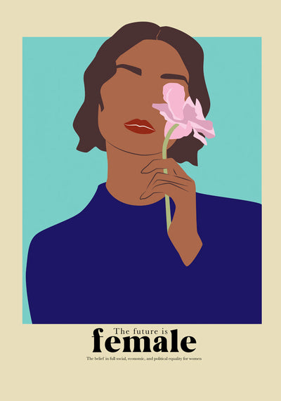 The future is female nr 6 – Art Poster | Feministische Grafikillustration