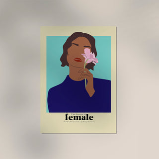The future is female nr 6 – Art Poster | Kunstdruck | feministische Grafikillustration