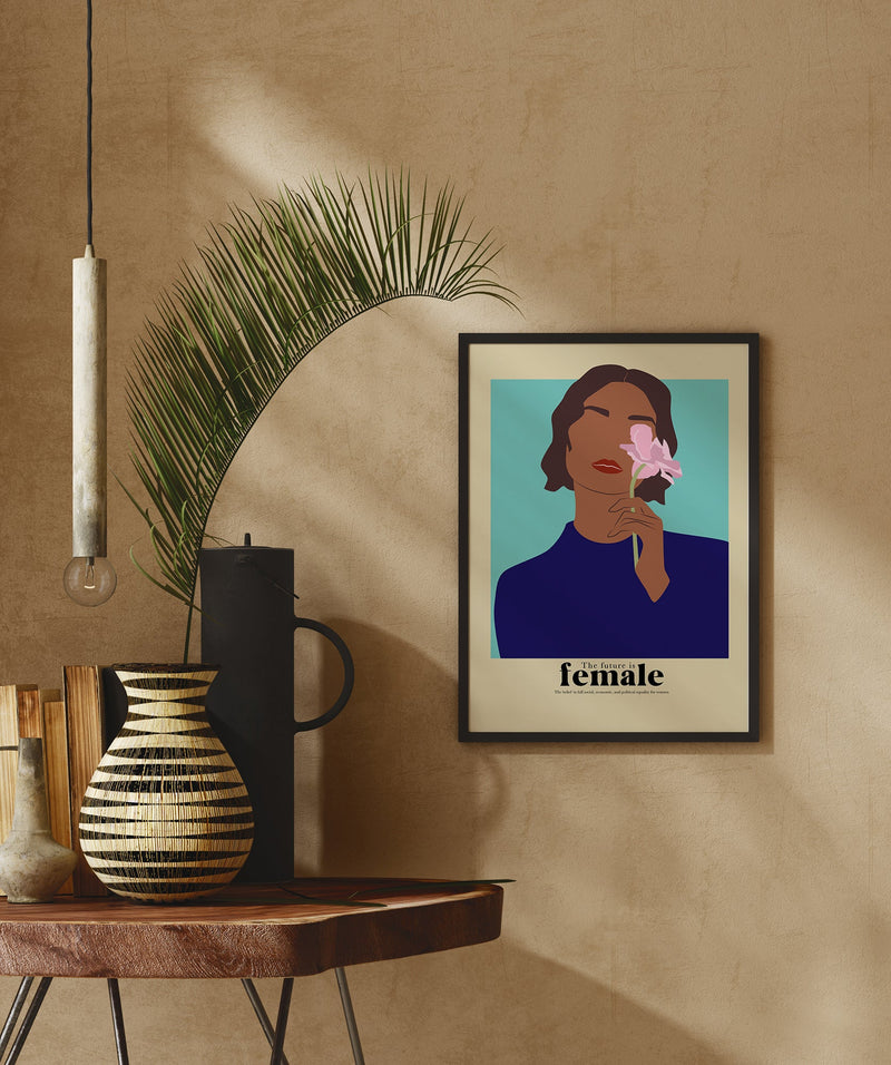 The future is female nr 6 – Art Poster | Feministische Grafikillustration — Ansicht 2