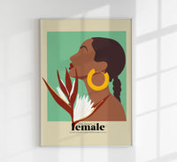 The future is female nr 7 – Art Poster | Kunstdruck Feministische Grafikillustration — Ansicht 1