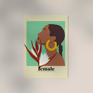 The future is female nr 7 – Art Poster | Kunstdruck | feministische Grafikillustration