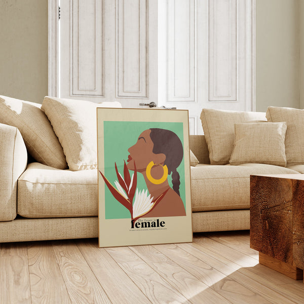 The future is female nr 7 – Art Poster | Kunstdruck Feministische Grafikillustration