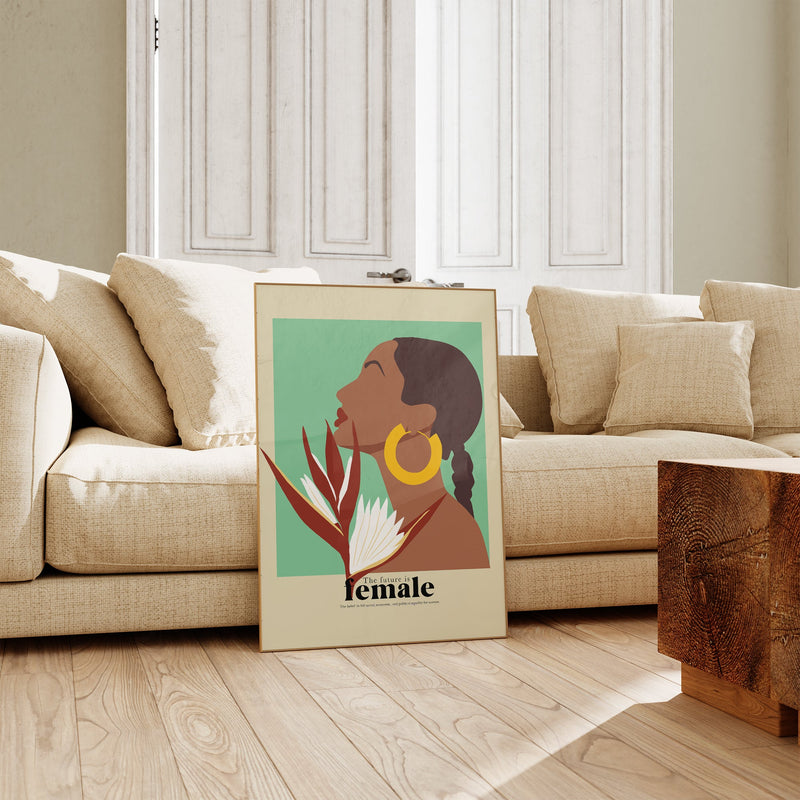 The future is female nr 7 – Art Poster | Kunstdruck Feministische Grafikillustration — Ansicht 2