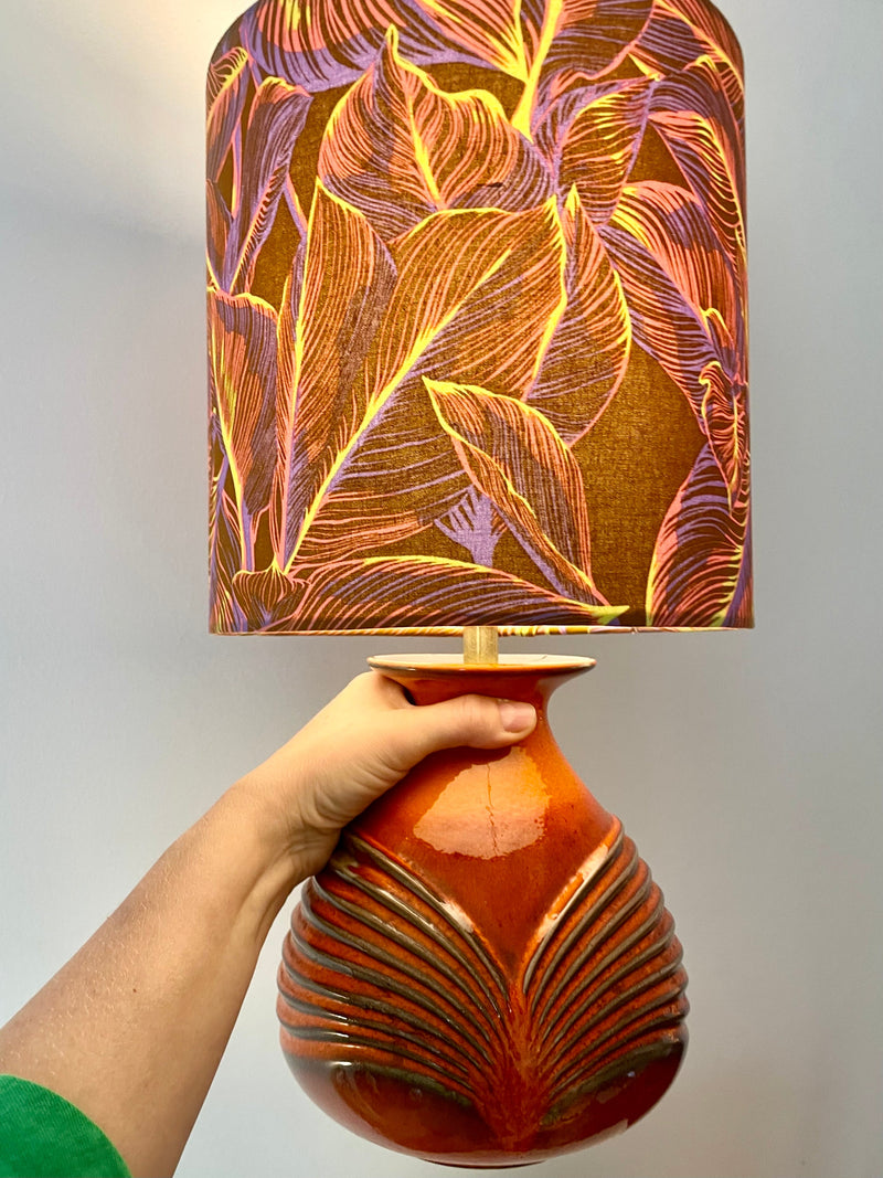 Upgecykelte Vasenlampe aus Cari Zalloni Vase von Fohr - West German Pottery — Ansicht 4