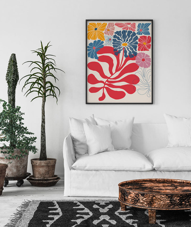 Flower Vibes Poster – Handgedruckt Berlin, UV-beständig — Ansicht 2