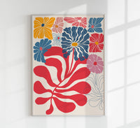 Flower Vibes Poster – Handgedruckt Berlin, UV-beständig — Ansicht 1