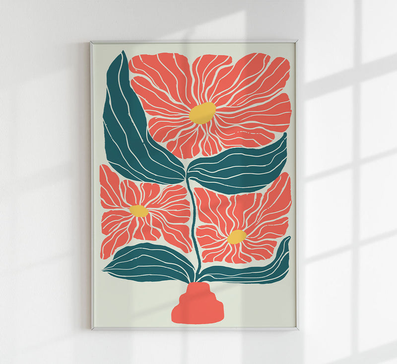 Vase and Flowers – Kunstdruck von Patroa Studio — Patroa Studio