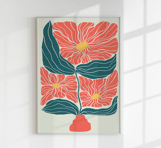 Vase and Flowers – Art Print by Patroa Studio