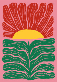 The Big Sun – Poster Patroa Studio Illustration Blüten — Ansicht 3