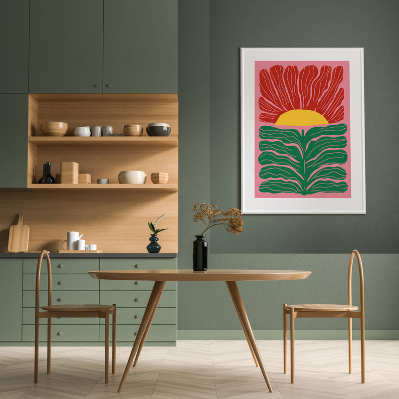 The Big Sun – Poster Patroa Studio Illustration Blüten — Ansicht 2