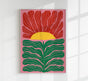 The Big Sun – Poster Patroa Studio Illustration Blüten