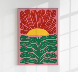 The Big Sun – Poster Matron Studio Illustration Blossoms
