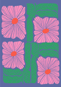 Funky Power Flowers Poster – Patroa Studio Kunstdruck Berlin — Ansicht 3