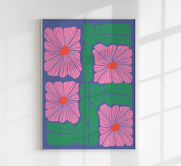 Funky Power Flowers Poster – Patroa Studio Kunstdruck Berlin