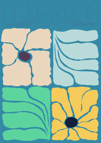 Groove Flowers Poster – Hand-printed Berlin — Ansicht 3