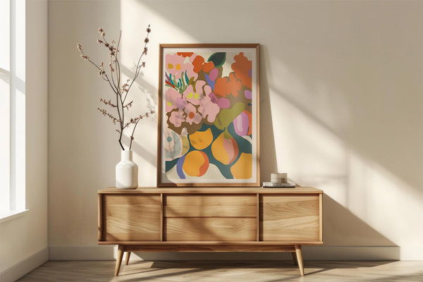Close up Bouquet – Fine Art Print | Florale Studie | Ausstellungsposter