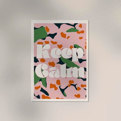 Keep Calm funky Art Print – Fine Art Print auf Canvas oder Papier