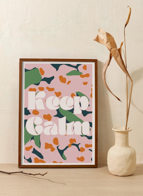 Keep Calm funky Art Print – Fine Art Print auf Canvas oder Papier