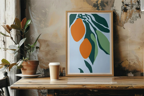 Mango Blues Art Print | Vibrant Wall Art | Handcrafted in Berlin