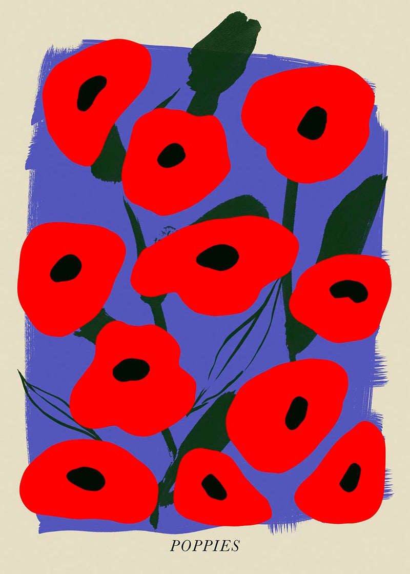 Poppies Flower – Fine Art Print | Florales Motiv | Lebendige Farbpracht — Ansicht 4