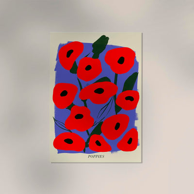 Poppies Flower – Fine Art Print | Florales Motiv | Lebendige Farbpracht