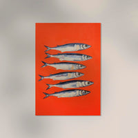 Anchovies in Red – Fine Art Print | UV-resistant | Premium paper — Ansicht 3