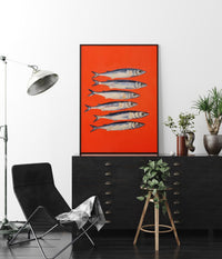 Anchovies in Red – Fine Art Print | UV-resistant | Premium paper — Ansicht 2