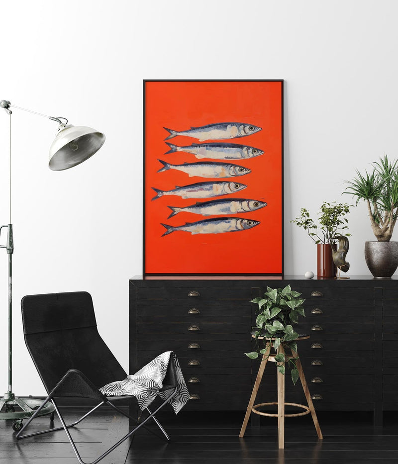 Anchovies in Red – Fine Art Print | UV-resistant | Premium paper — Ansicht 2