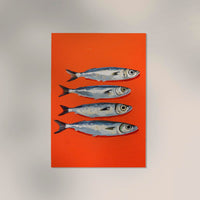 Sardines in Red – Fine Art Print Pop-Art Design UV-beständig — Ansicht 3