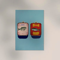 Anchovy and Sardine Art Print – UV-Resistant Fine Art Print — Ansicht 3