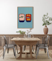 Anchovy and Sardine Art Print – UV-Resistant Fine Art Print — Ansicht 2