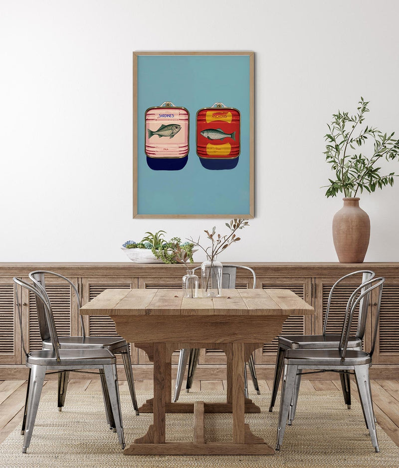 Anchovy and Sardine Art Print – UV-Resistant Fine Art Print — Ansicht 2