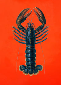 Lobster in Red Art Print – Premium Sea Art Print — Ansicht 4