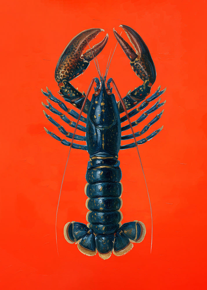 Lobster in Red Art Print – Premium Sea Art Print — Ansicht 4