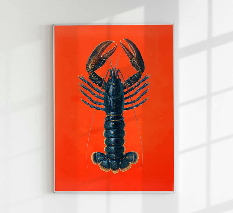 Lobster in Red Art Print – Premium Sea Art Print — Patroa Studio