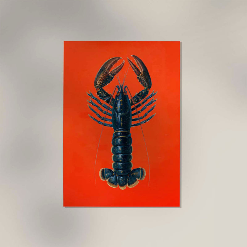 Lobster in Red Art Print – Premium Sea Art Print — Ansicht 3
