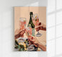 Cheeers! To Us! Art Print – Graphic Fine Art Canvas Wandbild