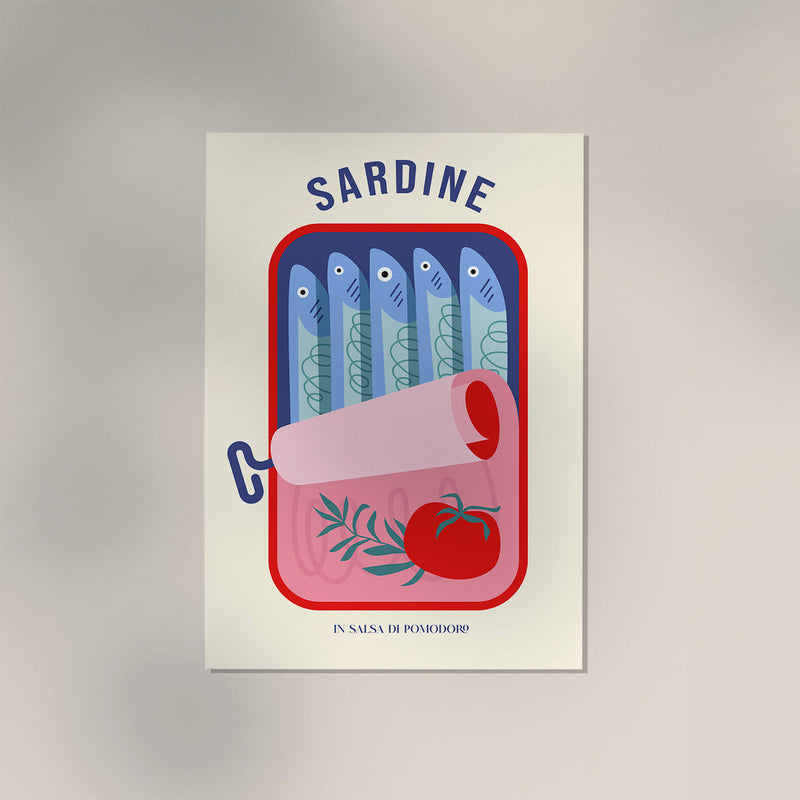 Sardine in Tomato Sauce – Fine Art Print | Italian Design | UV Resistant — Ansicht 3
