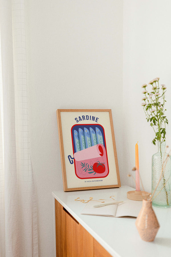 Sardine in Tomato Sauce – Fine Art Print | Italian Design | UV Resistant