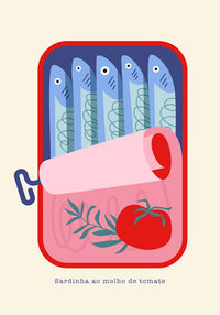 Sardinha ao Molho de Tomate Fine Art Print – Portugiesisches Design UV-beständig — Ansicht 4