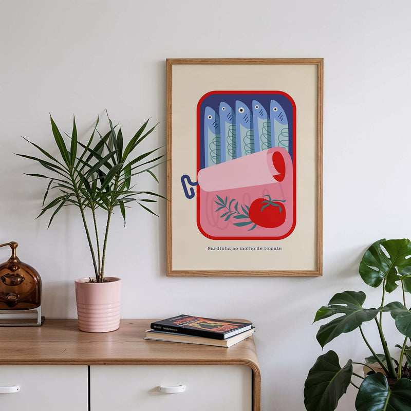 Sardinha ao Molho de Tomate Fine Art Print – Portugiesisches Design UV-beständig — Ansicht 2