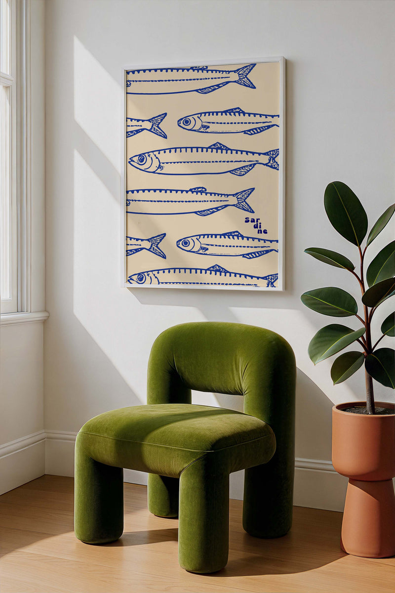 Sardine Sardine Sardine – Fine Art Print Pop Art Design UV-Resistant — Ansicht 2